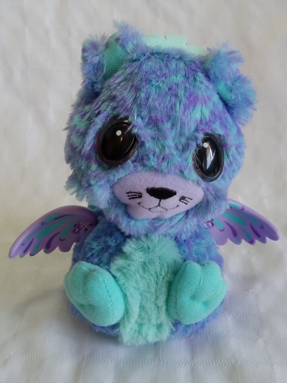 Hatchimals Peacock Cat Plush 6" Surprise Peacat Blue Purple Pet Toy Interactive